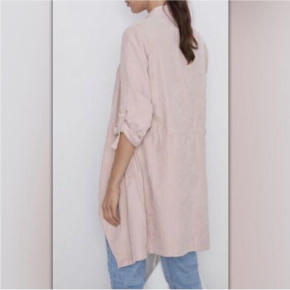 Zara| Waterfall Duster Jacket Size Medium - Picture 7 of 12